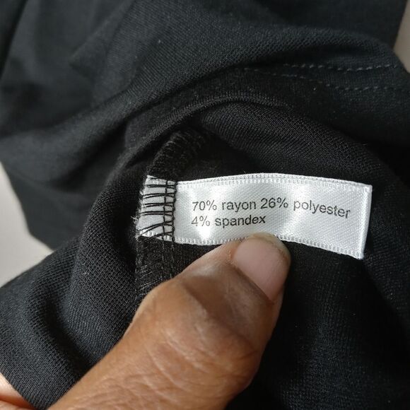 Eloquii Black Tie Waist Blouse - Picture 6 of 6